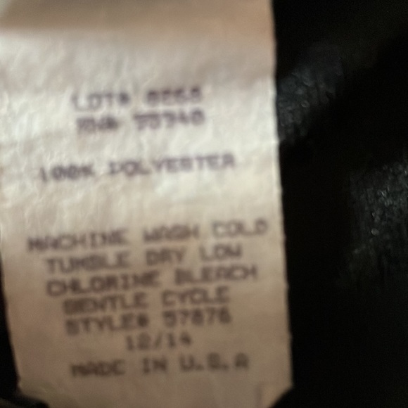 Girls next concept black velour zip up Sz 12-14 - Picture 5 of 8